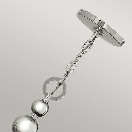 Hinkley - Lustre com corrente ZELDA 3xE27/60W/230V cromado brilhante