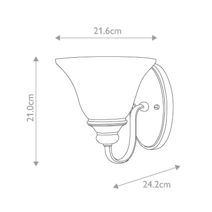 Hinkley - Iluminação de parede CELLO 1xE27/60W/230V