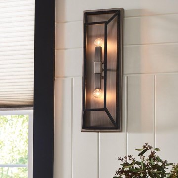 Hinkley - Iluminação de parede FU LIGHTON 2xE14/60W/230V castanho/preto