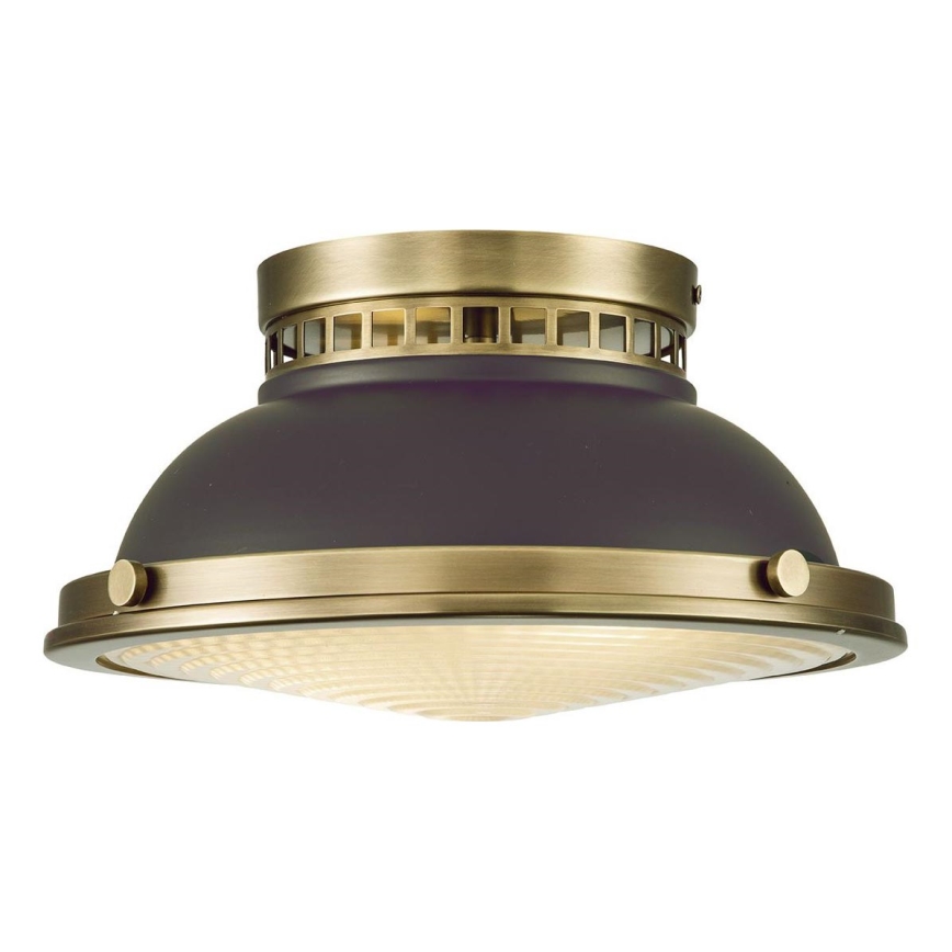 Hinkley - Iluminação de teto AMELIA 2xE27/40W/230V preto/latão