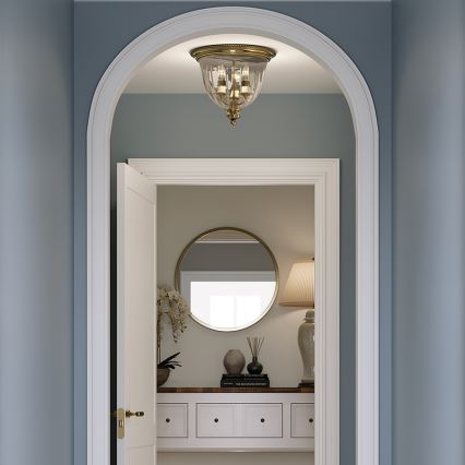 Hinkley - Iluminação de teto CAMBRIDGE 3xE14/60W/230V dourada