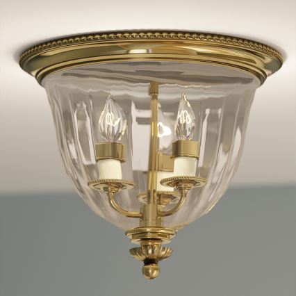 Hinkley - Iluminação de teto CAMBRIDGE 3xE14/60W/230V dourada