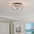 Hinkley - Iluminação de teto ELLE 2xE27/60W/230V diâmetro 30,5 cm preto