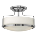 Hinkley - Lustre de tecto de superfície HARPER 3xE27/60W/230V, diâmetro 36,6 cm, acabamento cromado brilhante