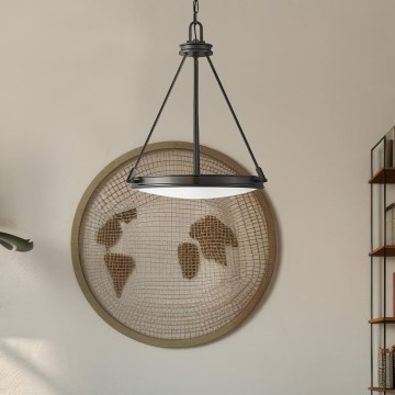 Hinkley - Lustre suspenso com corrente COLLIER 4xE14/40W/230V Ø 54,3 cm preto