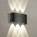 HÖFFTECH - Aplique de parede LED para exterior UP&DOWN 6xLED/1W/230V IP65