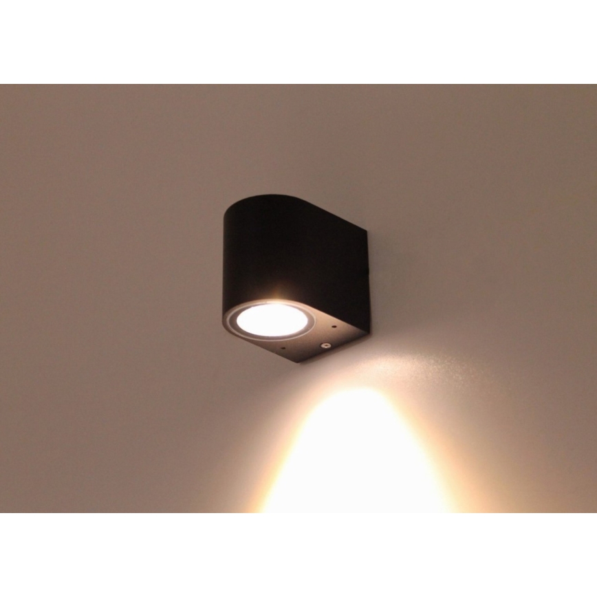 HÖFFTECH - Aplique de parede para exterior 1xGU10/35W/230V IP65