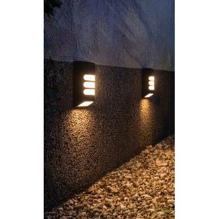 HÖFFTECH - Aplique de parede solar LED, 1,2 V 200 mAh, IP44