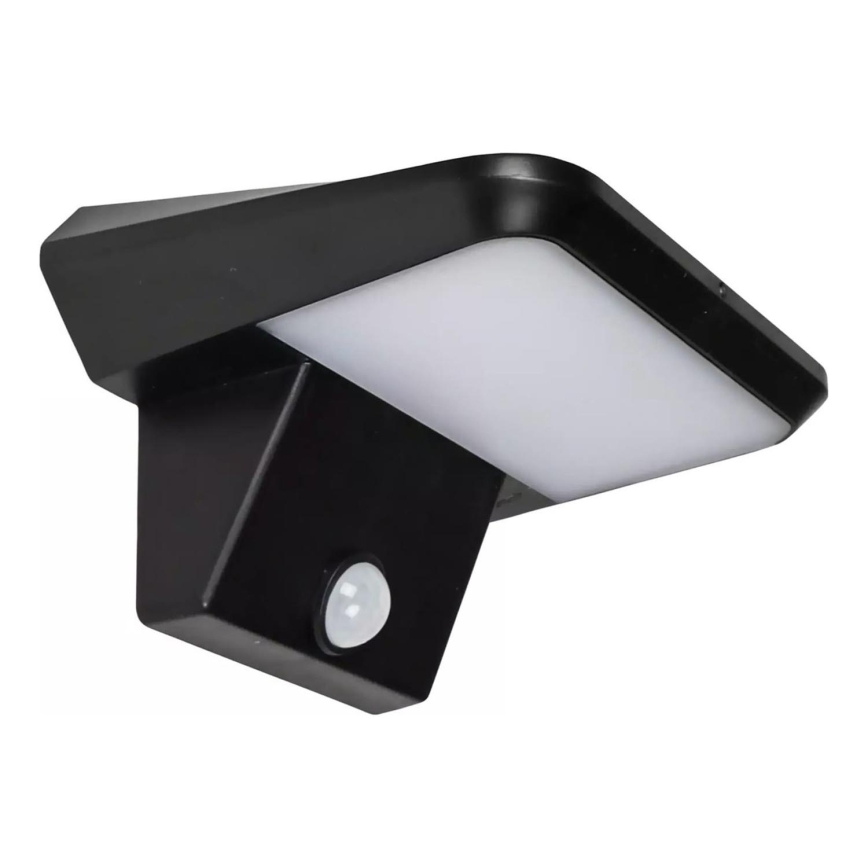 HÖFFTECH - Aplique de parede solar LED com sensor de movimento e de crepúsculo LED/5,5V 200 mAh IP44