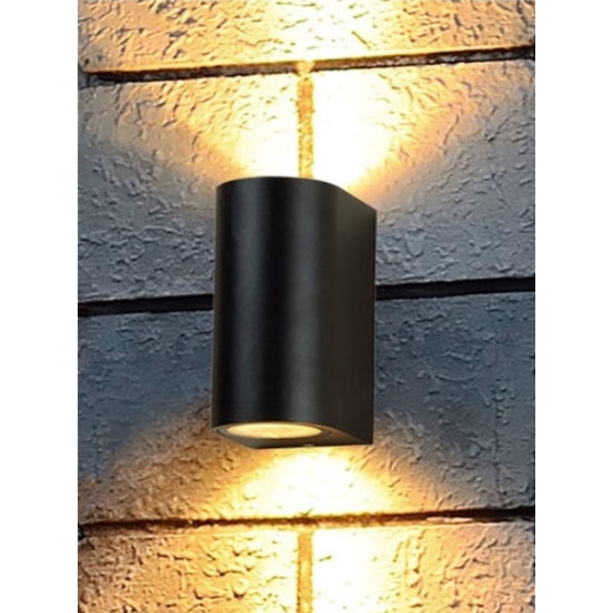 HÖFFTECH - Arandela de parede para exterior 2xGU10/35W/230V IP65