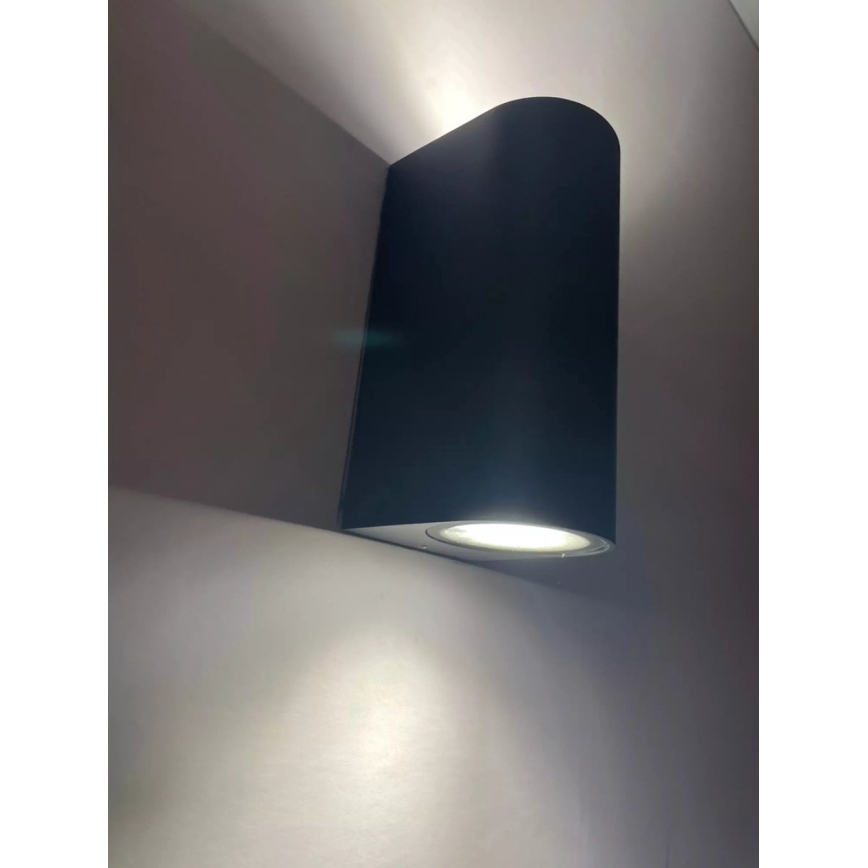 HÖFFTECH - Arandela de parede para exterior 2xGU10/35W/230V IP65