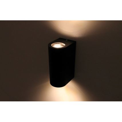 HÖFFTECH - Arandela de parede para exterior 2xGU10/35W/230V IP65