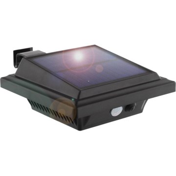HÖFFTECH - Candeeiro de parede solar LED com sensor de movimento e de crepúsculo LED/3,7V 2000 mAh IP65