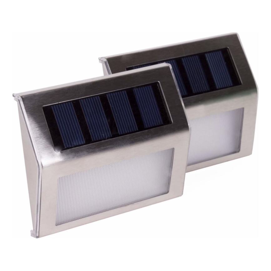 HÖFFTECH - CONJUNTO 2x Aplique de Parede Solar LED/1,2V 400 mAh IP44