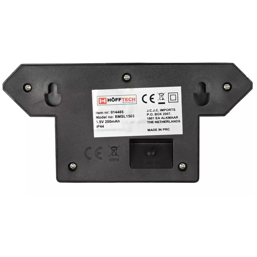 HÖFFTECH - Aplique de parede solar LED com sensor de movimento e de crepúsculo LED/5,5V 200 mAh IP44