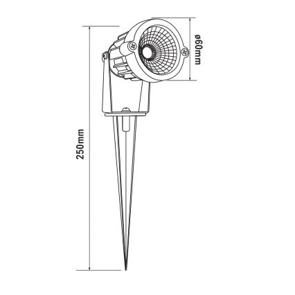 HÖFFTECH - Luminária exterior LED/5W/230V IP65