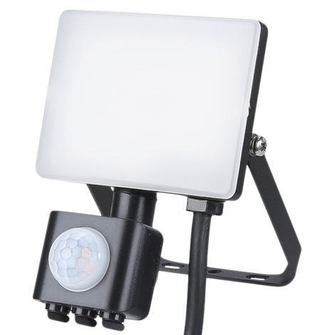 Holofote exterior LED com sensor LED/10W/230V 5000K IP44