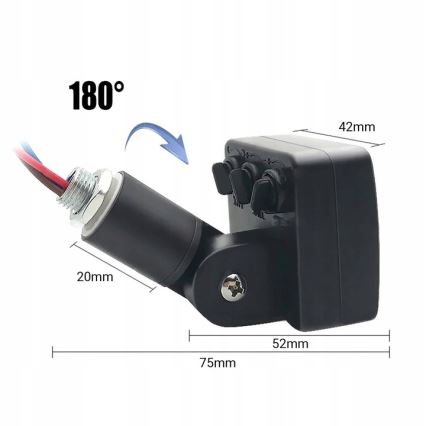 Holofote exterior LED com sensor LED/30W/230V 4000K IP65 preto