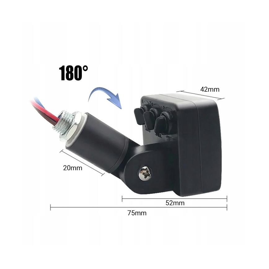 Holofote exterior LED com sensor LED/30W/230V 4000K IP65 preto