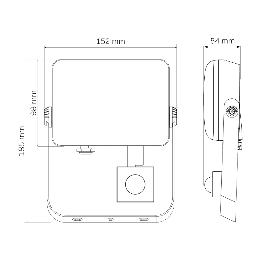 Holofote exterior LED com sensor MILKY LED/30W/230V 4000K IP65