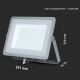 Holofote LED SAMSUNG CHIP LED/100W/230V 4000K IP65 cinzento
