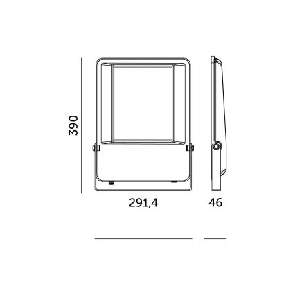 Holofote exterior LED LED/200W/230V 4000K 26000 lm IP65 IK06