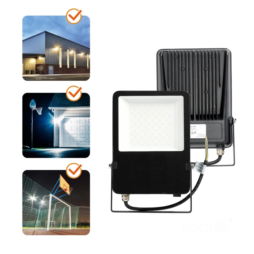 Holofote exterior LED LED/50W/230V 4000K 6500 lm IP65 IK06
