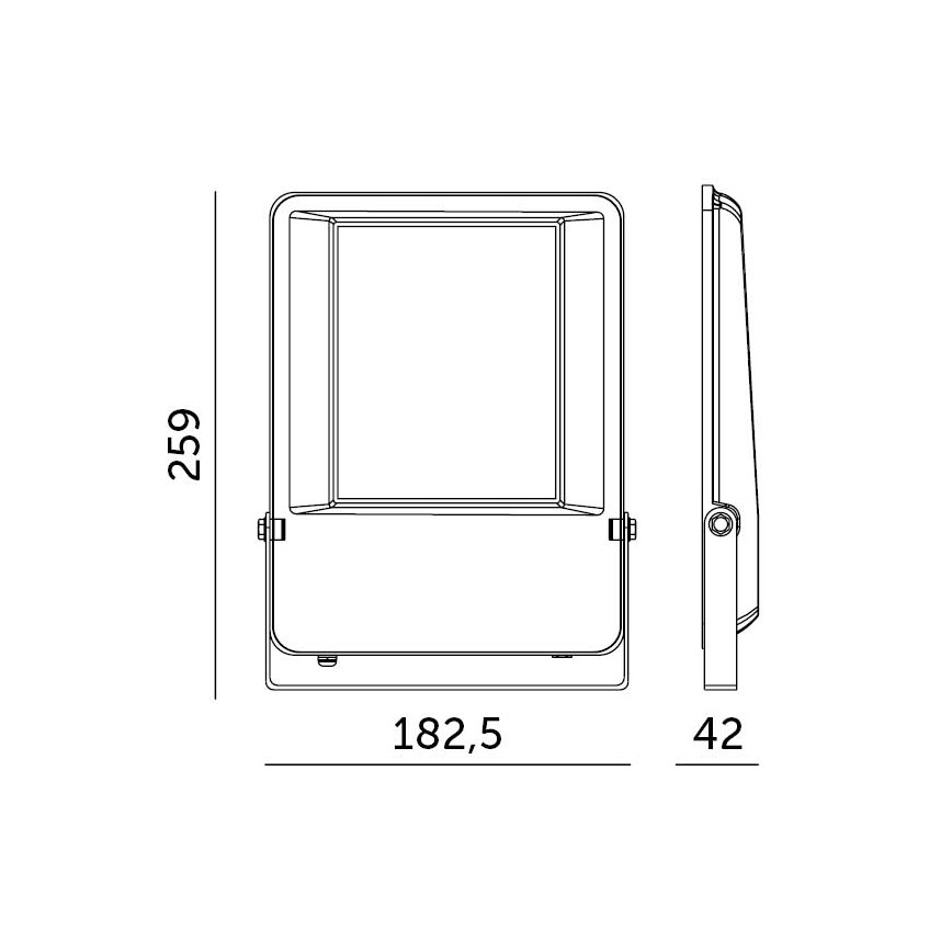 Holofote exterior LED LED/50W/230V 4000K 6500 lm IP65 IK06