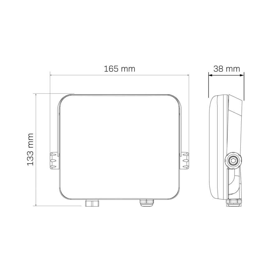 Holofote exterior LED MILKY LED/30W/230V 4000K IP65 preto