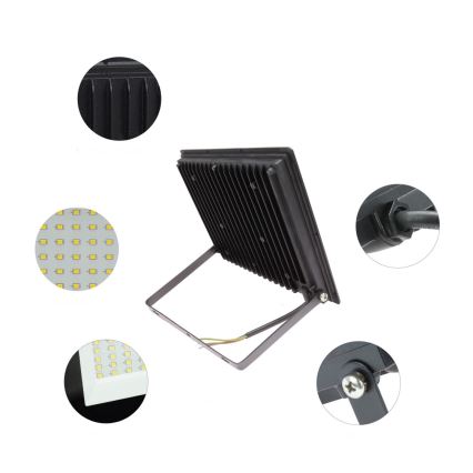 Holofote exterior LED NOCTIS LUX 3 LED/100W/230V 4000K IP65 preto