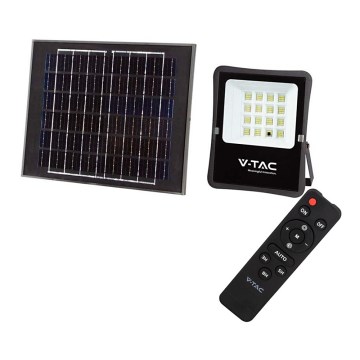 Holofote exterior LED solar LED/12W/3,2V 6400K IP65 + controlo remoto