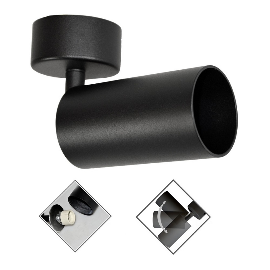 Holofote FARGO 1xGU10/30W/230V preto