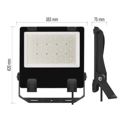 Holofote LED AVENO LED/200W/230V 4000K 32000 lm IP66 preto