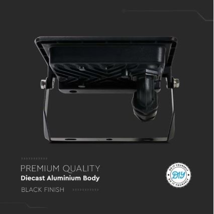 Holofote LED com ligação direta SAMSUNG CHIP LED/10W/230V IP65 6500K preto