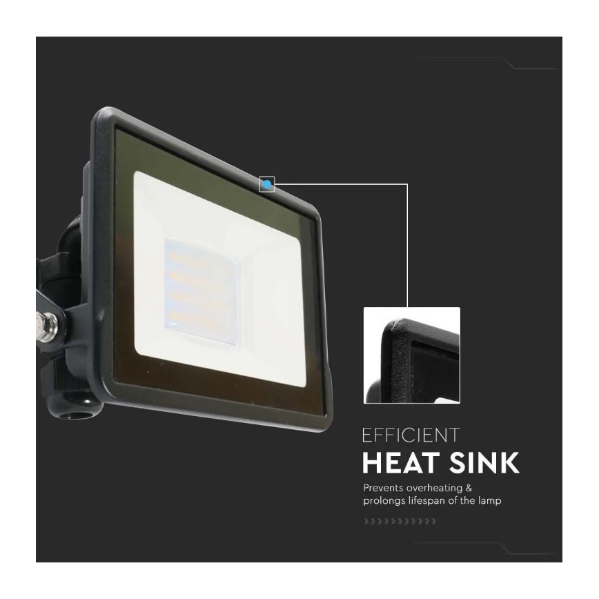 Holofote LED com ligação direta SAMSUNG CHIP LED/20W/230V IP65 6500K