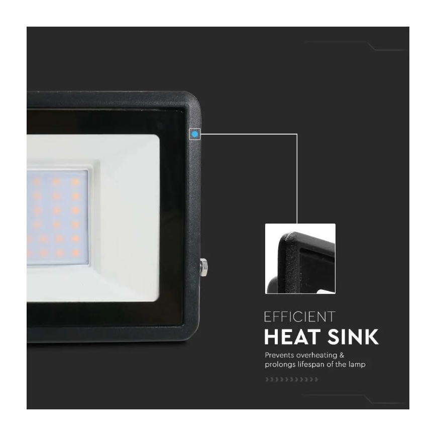 Holofote LED com ligação direta SAMSUNG CHIP LED/30W/230V IP65 6500K