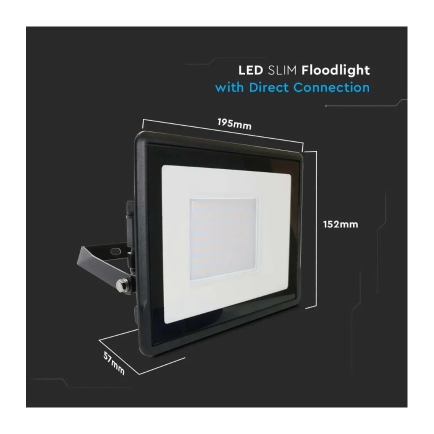 Holofote LED com ligação direta SAMSUNG CHIP LED/50W/230V IP65 6500K