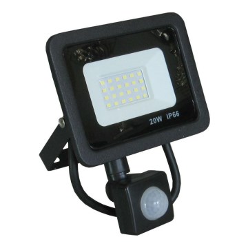 Holofote LED com sensor LED/20W/230V IP66