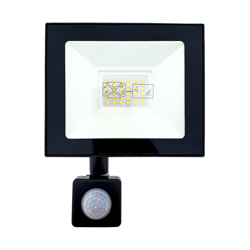 Holofote LED com sensor LED/30W/230V IP44