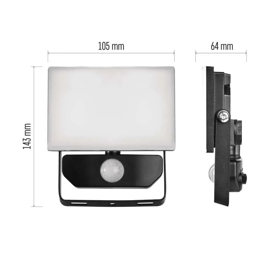 Holofote LED com sensor TAMBO LED/10W/230V 4000K IP54