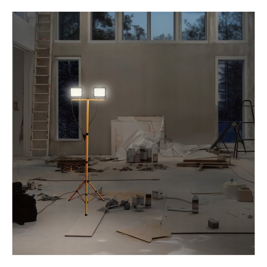 Holofote LED com suporte NOCTIS 2xLED/50W/230V 4000K IP65