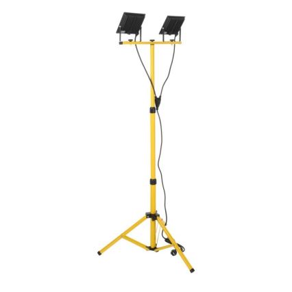 Holofote LED com suporte TIGRA 2xLED/50W/230V 4000K IP54 preto/amarelo