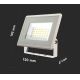 Holofote LED LED/20W/230V 3000K IP65 branco
