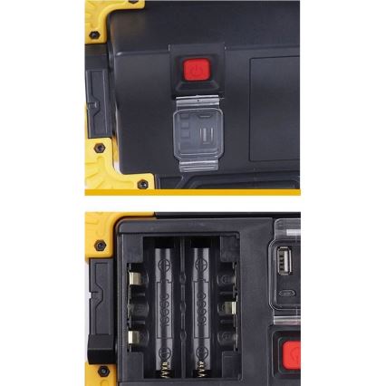 Holofote LED recarregável LED/10W/4000 mAh 3xAA