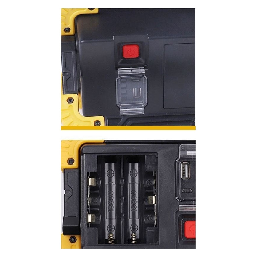 Holofote LED recarregável LED/10W/4000 mAh 3xAA