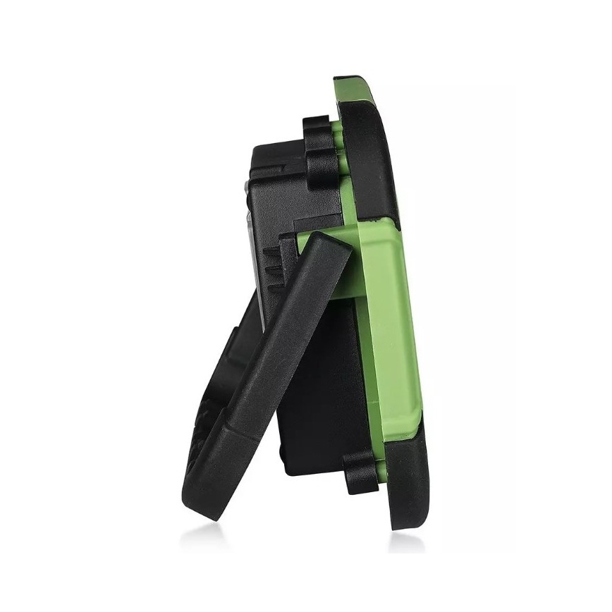 Holofote LED recarregável SAMSUNG CHIP LED/10W/3,7V IP44 4000K 3600 mAh verde