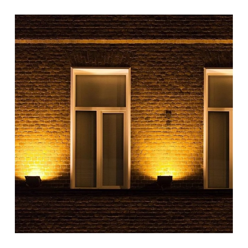 Holofote LED RGB inteligente e regulável LED/20W/230V IP65 preto