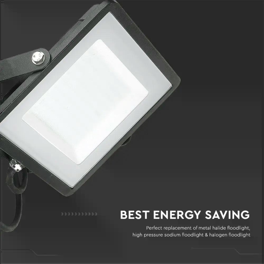 Holofote LED SAMSUNG CHIP LED/100W/230V 4000K IP65 preto