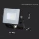 Holofote LED SAMSUNG CHIP LED/10W/230V IP65 3000K preto