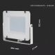 Holofote LED SAMSUNG CHIP LED/150W/230V 3000K IP65 branco